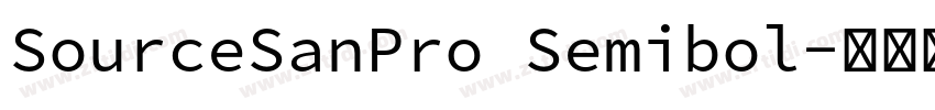 SourceSanPro Semibol字体转换
